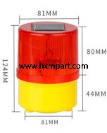 Solar LED Flashing Warning Light with Magnet Base